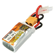 3Pcs ZOP Power 7.4V 850mah 70C 2S Lipo Battery XT60 Plug For RC Model
