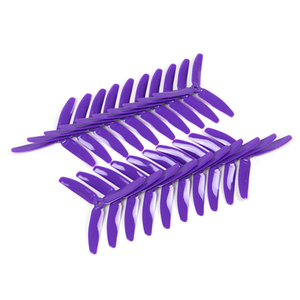 10 Pairs Eachine Wizard X220 RC Drone FPV Racing Propellers KINGKONG/LDARC 5040 3-Blade Propellers Purple