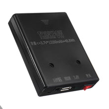 DIY 12V-24V Adjustable Battery Charger Power Box Holder with LED Light for 18650 Battery