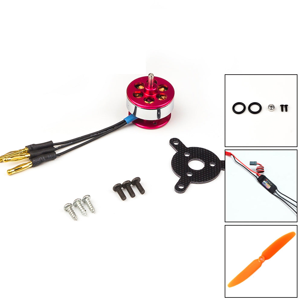 AEORC RC Power Combo MM1404 1404 2900KV KV2900 C10 Brushless Motor +10A ESC+5030 Prop for RC Fixed Wing Airplane Plane