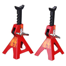 6 TON 2Pcs Alloy 1/10 Scale Jack Stands for Axial SCX10 TAMIYA CC01 RC Trucks Set Car Parts