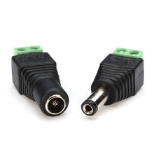 10 x Male Female 12V DC Power Plug Jack Adapter Connector 5.5x2.1mm for CCTV