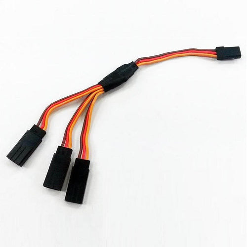 15CM 30CM Triple 3-Way Servo Extension Y Cable Wire for Futaba