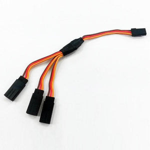 15CM 30CM Triple 3-Way Servo Extension Y Cable Wire for Futaba