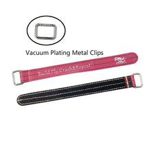 4Pcs RJX 200-270mm Non-Slip Silicone Metal Buckle Battery Strap