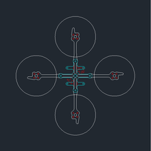 Fonster Kpro125 125mm Toothpick 2.5/3 Inch 3mm Arm FPV Racing Frame Kit Adjustable Camera