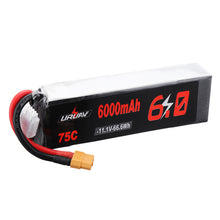 URUAV 11.1V 6000mAh 75C 3S Lipo Battery XT60 Plug for RC Quadcopter Car 
