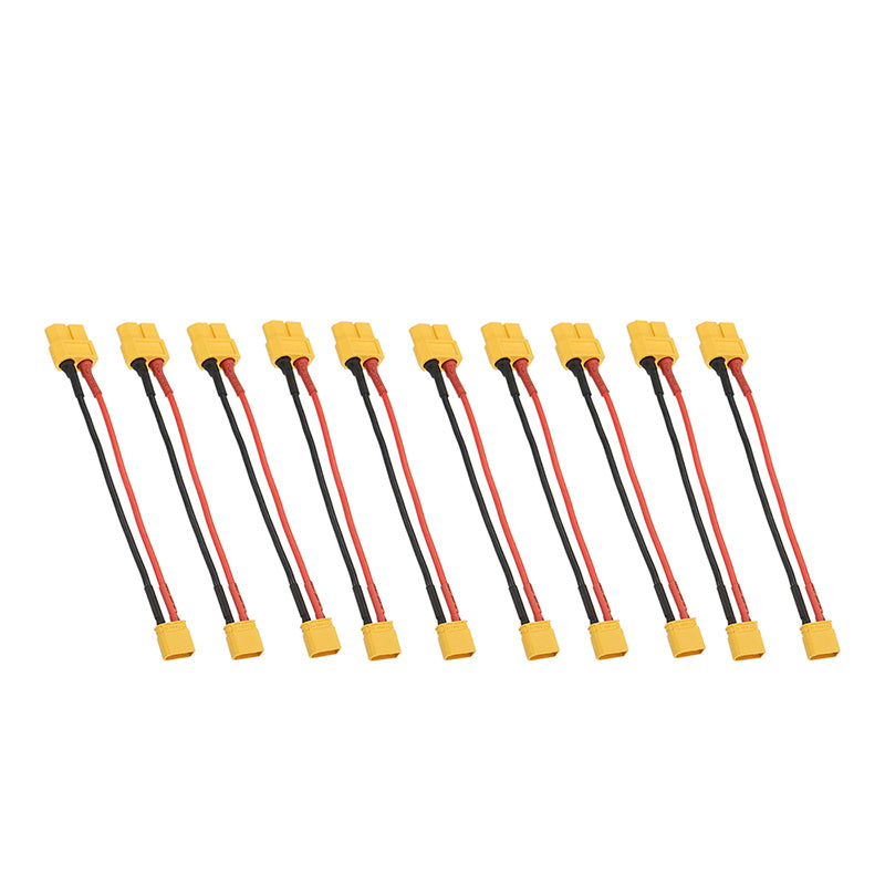10Pcs 10cm 20AWG XT60 Female Plug to XT30 Male Plug Cable Adapter for Battery Charging