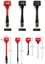 2pcs GEPRC Momoda 5.8GHz 2.0Dbi RHCP FPV Antenna Black MMCX90/SMA/RP-SMA/UFL/MMCX for FPV Racing RC Drone