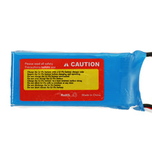 2 PCS ZOP Power 7.4V 1300mah 25C 2S Lipo Battery JST Plug