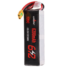 URUAV 22.2V 6200mAh 120C 6S Lipo Battery XT90 Plug for RC Drone