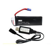2PCS 7.4V 2700mAh 10C Lipo Battery With USB Charger for Hubsan H501S H501C RC Quadcopter