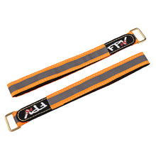 2Pcs RJX 20X350/400mm Thread Stitching Reflective Battery Strap Metal Buckle for RC Battery