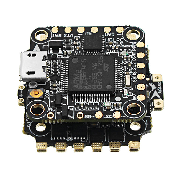 6.5g 20x20mm HGLRC XJB F428 Micro F4 AIO OSD BEC Flight Controller & 28A Blhel_S BB2 2-4S 4 in 1 ESC 