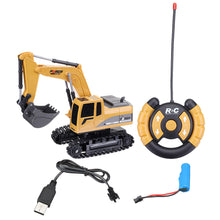 BOCHENG TOYS 1/24 5CH Wireless Controlled Rc Car Die-cast Engineering Excavator Truck 