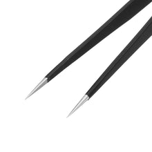 LAWANG ESD-15 2PCS Stainless Steel Anti-static Tweezers