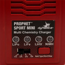 Dynamite Prophet Sport Mini 50W Multichemistry AC Balance Charger for 2S/3S/4S Li-Po 6-8 Cell NI-MH Battery
