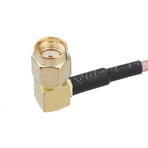 10CM RG316 RP-SMA Male to SMA Female/RP-SMA Female Right Angle RF Adapter Cable Extension Cord for RC Model RC Drone 