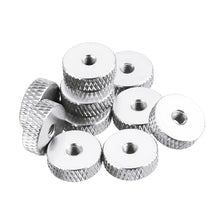 10Pcs M3 Hand Knurled Thumb Aluminum Alloy Screw Nut Spacer Flat Washer
