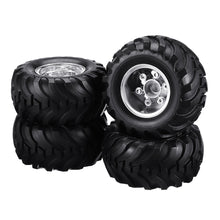 4PCS L/R Wheel Rim & Tires for HG P407 1/10 2.4G 4WD Rc Car Parts ASS-13