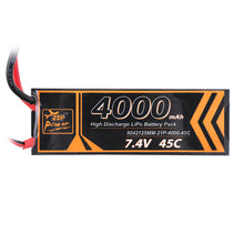 ZOP Power 7.4V 4000mAh 45C 2S Lipo Battery T Plug for RC Car