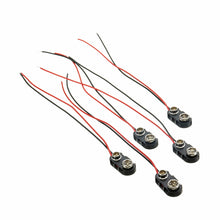 5Pcs 175mm 9V T Type I Type Battery Buckle Connector Snap Clip Lead Cable