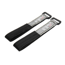 2Pcs RJX FPV AF 230x20mm 3M Fiber Black Plastic/Metal Buckle Battery Strap