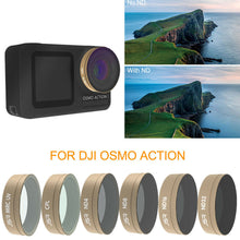 Optical Glass Lens Filter UV CPL ND STAR Kit for DJI OSMO ACTION Sports Camera