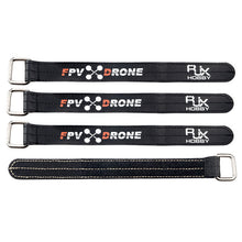 4 PCS RJX Magic Tie Down Anti Skid Battery Strap with Metal Clasp for RC Drone Battery