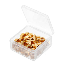 50Pcs M2 M2.5 M3 M4 M5 Gold Plated Carbon Steel Screw Nut 