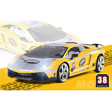 JHL 1/16 2.4G 4WD Drift Rc Car Titanium Alloy Shell with LED Light Racing Toys