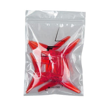 5 Pairs T-Motor T5150 5 Inch 3 Blade Propeller Transparent Gray/Red POPO Compatible for RC Drone FPV Racing Multi Rotors