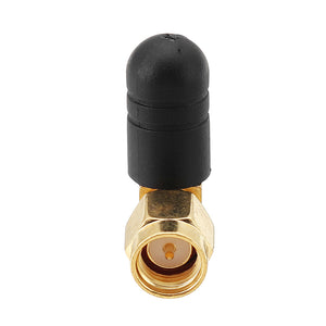 1PC 25mm 2.4G 2DBi Gain SMA-J Male Connector Black 90 Degree/Straight Mini Short FPV Thumb Antenna 