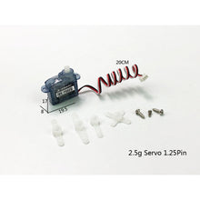 PZ 2.5g Servo Analog Plastic Gear Molex pico 1.25mm/ TJC8 2.54mm for RC Drone Car Robot Airplane Aircraft Fixed Wing Plane 