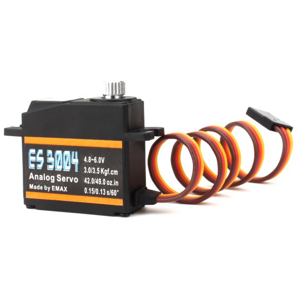 EMAX ES3004 17g 3.5kg 0.13sec 23T Metal Gear Analog Servo For RC Airplane (ES3104 Upgraded Version))