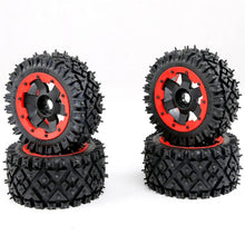 4PCS Rovan 85321 Front Rear Tires & Wheels for 1/5 HPI Rovan KM Baja 5B RC Car Parts