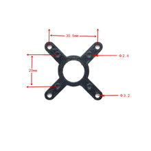 PLA 20mm to 30.5mm Mounting Hole Conversion Board Black for RC Multirotor FPV Racing Drone