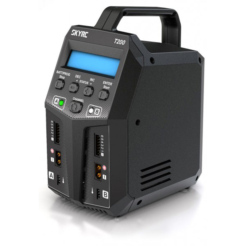 SKYRC T200 2X100W 12A AC/DC DUAL Battery Balance Charger for 1-6S Lipo/LiHV/LiFe/LiIon Battery 