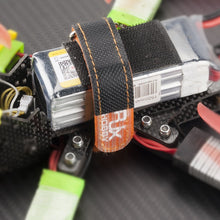 2Pcs RJXHOBBY High Strength Non Slip Silicone 3M Fiber Metal Claps Battery Strap for Lipo Battery