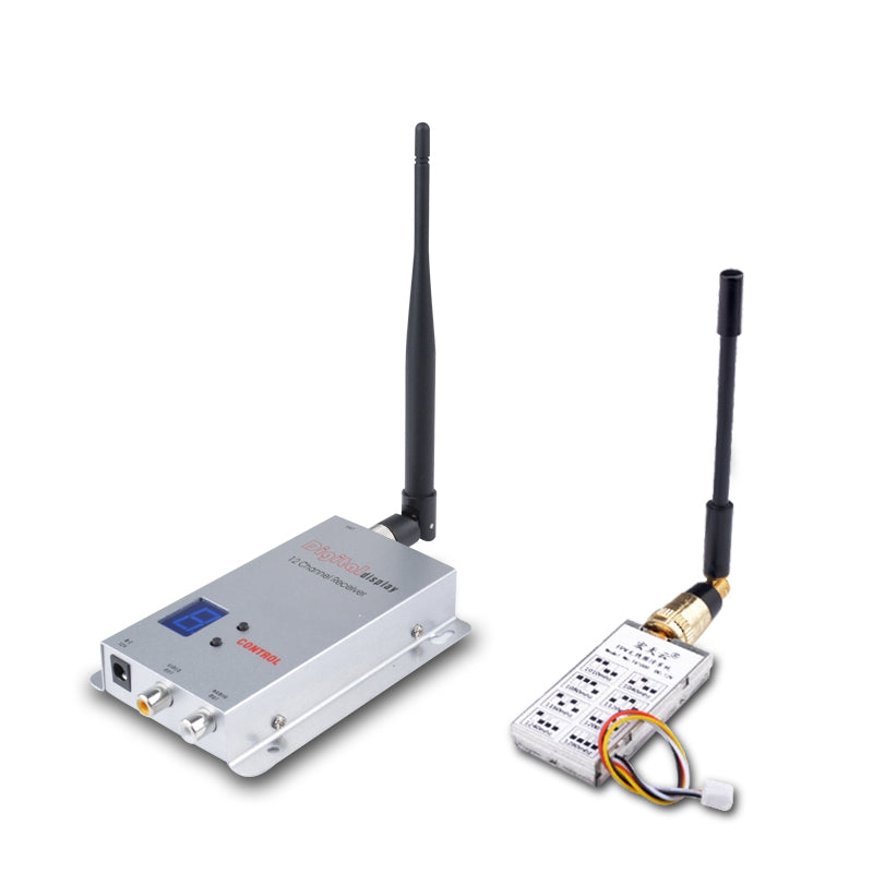 1.2G TX1000 1W 1000mW 8CH Transmitter RX02 12CH Receiver FPV Combo Up to 3km 