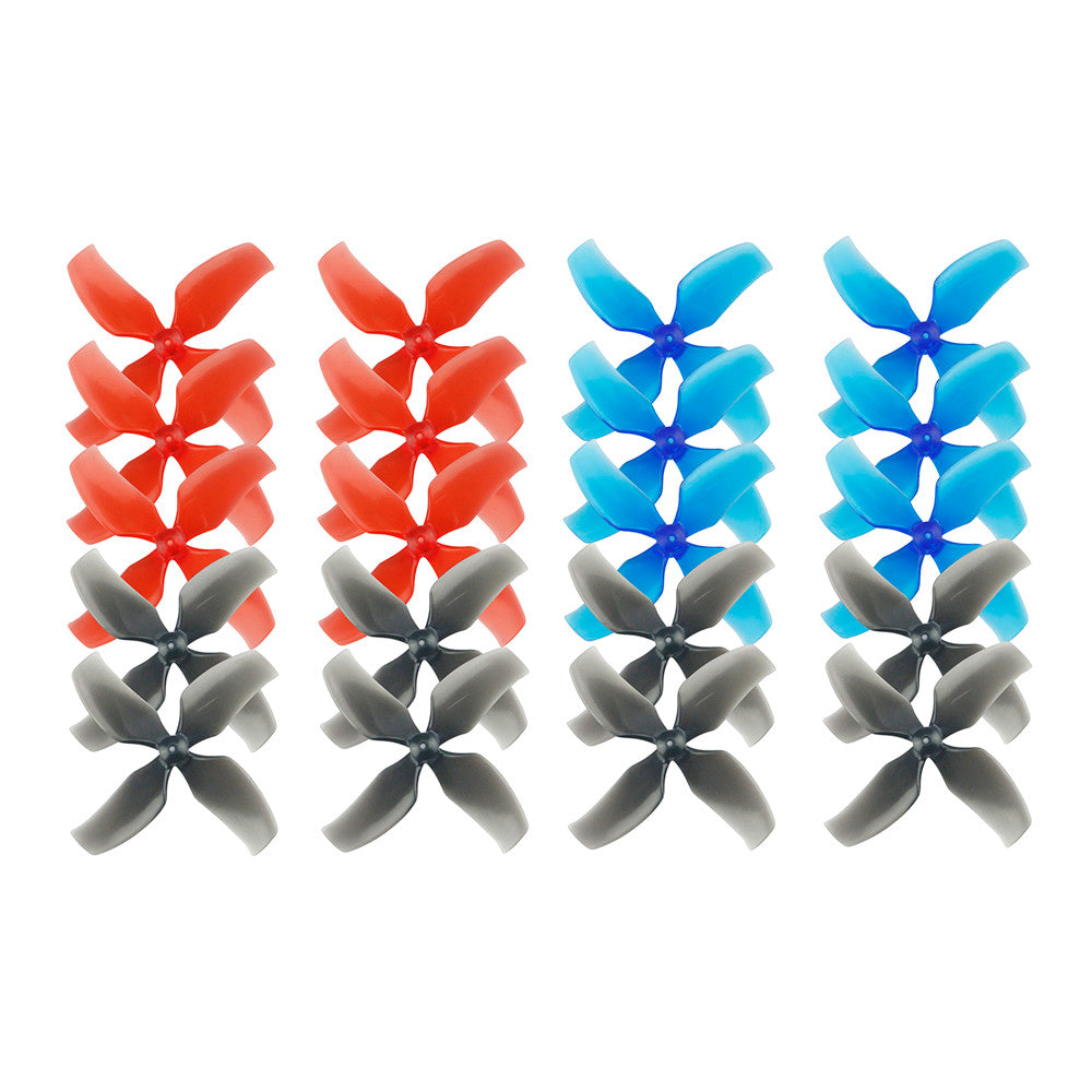 10 Pairs KINGKONG/LDARC 1545 40mm 4-blade Propeller 1.0mm Hub for TINY 7 7X Snapper7 Mobula7 TRASHCAN RC Drone