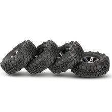 4Pcs AUSTAR AX-4020A 1.9 Inch 110mm 1/10 RC Car Tires with Alloy Hub For D90 SCX10 AXAIL RC4WD TF2 R