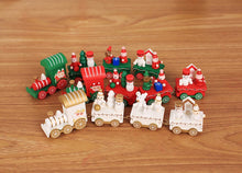 Xmas Wooden Christmas Train Santa Claus Festival Ornament Home Decor Kids Gifts Kids Toys Toys For Children Christmas Gifts