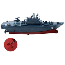 2.4GHz. Childrens Water Toy Remote-Controlled Ship Aircraft Carrier Refined Boat Model RC Boats
