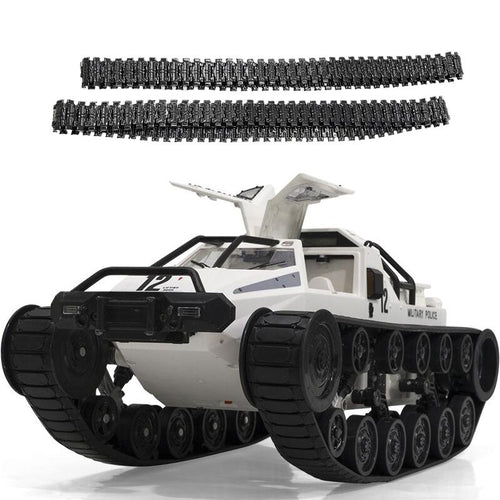 1:12 RC Tank Car 2.4G High Speed Full Proportional Control Vehicle Models Wading Depth With Gull-wing Door Metal Crawler