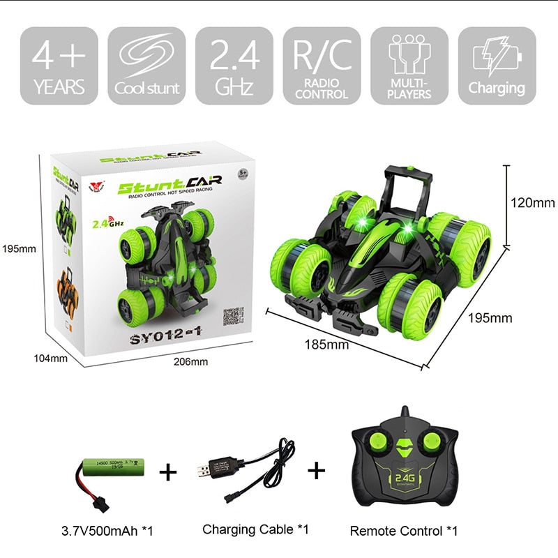 RC Car 4CH Stunt Drift Deformation Buggy Car Rock Crawler Roll Car 360 Degree Flip Kids Robot Remote Control Car Toys for Gifts