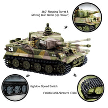 German Tiger Mini Remote Control Tank Car Charging Remote Control Car Toy Children's Intelligence Toys Gift for Kids