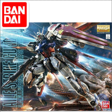 Japaness BANDAI Original Gundam MG 1/100 Model Aile Strike SEED DESTINY Mobile Suit Kids Toys With Holder