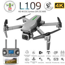 L109 L109-Pro GPS Profissional Drone with HD 4K ESC Camera 5G WiFi FPV Optical Flow Brushless Motor RC Quadcopter Helicopter Toy