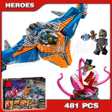 665pcs Super Heroes Guardians of the Galaxy Milano Spaceship Rescue 10251 Assemble Building Blocks Gamora Compatible with Lego
